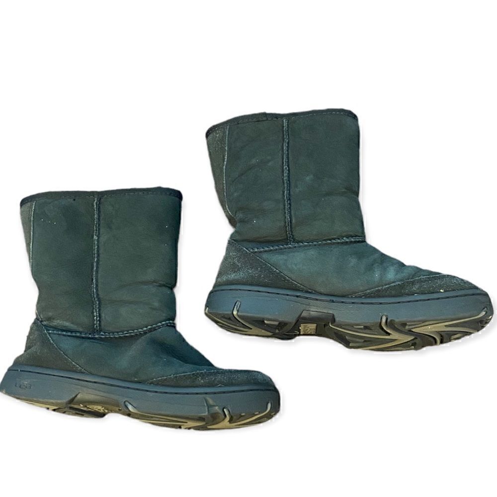Ugg Ultimate Short Boots Black womens 7 shearling